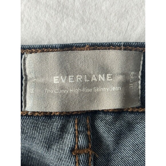 Everlane Jeans Womens 31 The Curvy High‎ Rise Skinny Blue Crop Denim Classic - Picture 11 of 11